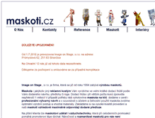 Tablet Screenshot of maskoti.cz
